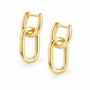 Pendientes Eslabón Bold baño en oro de 18kt