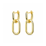 Pendientes Eslabón Bold baño en oro de 18kt