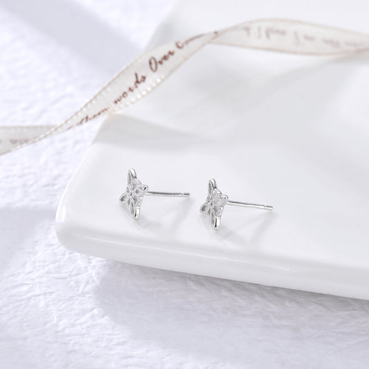 Pendientes Flor Bloom plata 925
