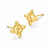 Pendientes Flor Bloom baño en oro de 18kt