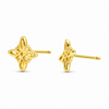 Pendientes Flor Bloom baño en oro de 18kt