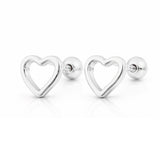 Pendientes Soft Heart Mini plata