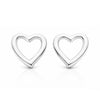 Pendientes Soft Heart Mini plata