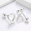 Pendientes Soft Heart Mini plata