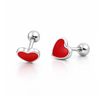 Pendientes Red Crush Mini plata