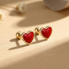 Pendientes Red Crush Mini baño en oro de 18kt