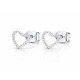 Pendientes Bubble Heart Mini plata