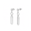 Pendientes Link Line plata