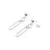 Pendientes Link Line plata