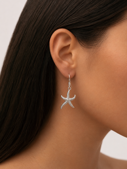 Pendientes Sea Star Atelier plata