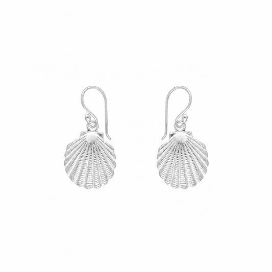 Pendientes Shell Whisper Atelier plata