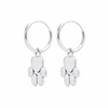 Pendientes Paw Charm Atelier plata