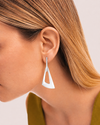 Pendientes Geo Fan Atelier plata