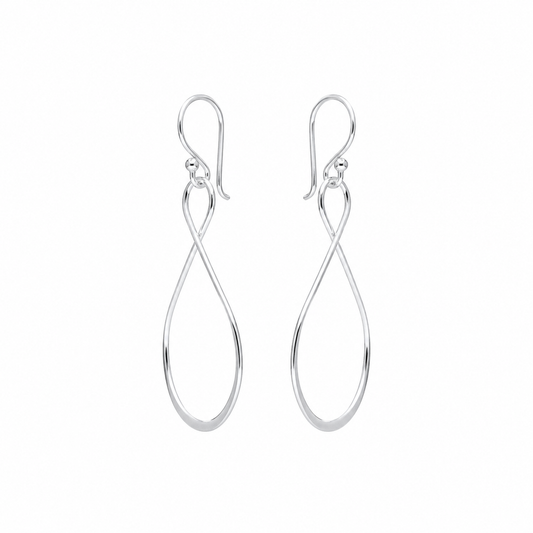 Pendientes Twist Drop Atelier plata