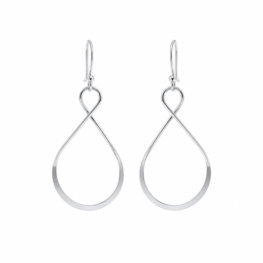 Pendientes Twist Drop Atelier plata