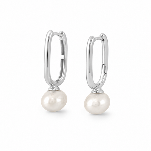 Pendientes Pearl Drop Atelier plata