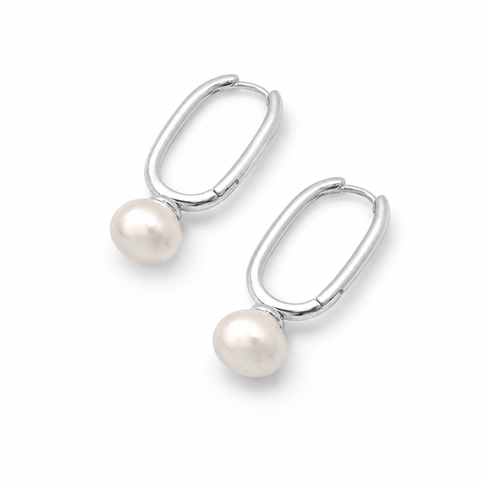 Pendientes Pearl Drop Atelier plata
