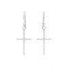 Pendientes Cross Line Atelier plata