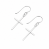 Pendientes Cross Line Atelier plata