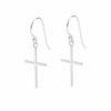 Pendientes Cross Line Atelier plata
