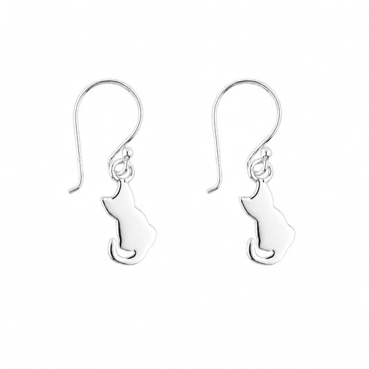 Pendientes Cat Atelier plata
