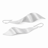 Pendientes Satin Wave Atelier plata