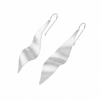 Pendientes Satin Wave Atelier plata