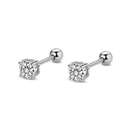 Pendientes Mini Crystal plata
