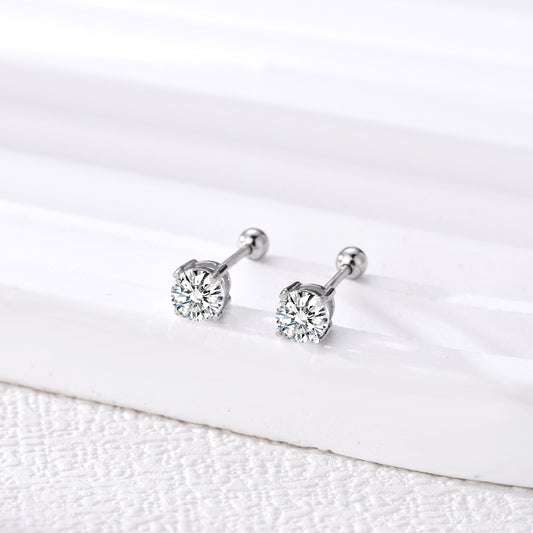 Pendientes Mini Crystal plata