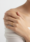 Anillo Loop Essence baño en oro de 18kt