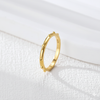 Anillo Dotline plata baño en oro de 18kt