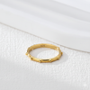 Anillo Dotline plata baño en oro de 18kt